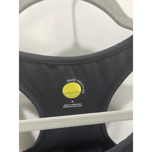 Daily Practice Anthropologie Bike Shorts Romper in Black Sz M - Picture 5 of 8